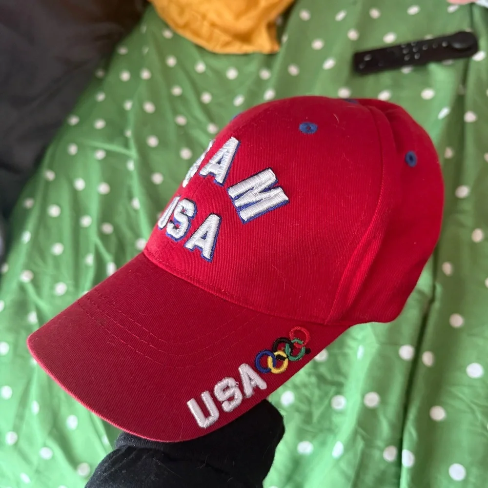 Olympic Team USA Red White & Blue Baseball Hat Cap - Picture 2 of 6